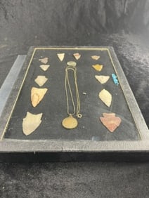 Frame of Arrowheads & Necklace & Riker Frame IS Included