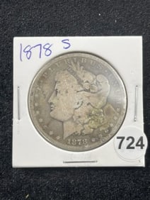 1878 S Morgan Silver Dollar Coin