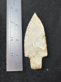3 & 5/8" Adena Indian Artifact Arrowhead