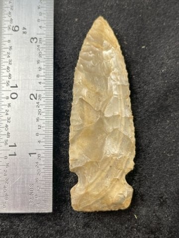 3 & 3/8" Side Notch Indian Artifact Arrowhead (1 of 3)