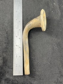 Pottery Pipe Indian Artifact Arrowhead