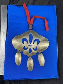 Hudson Bay Trade Cross Pendant Riker Frame IS included Indian Artifact Arrowhead