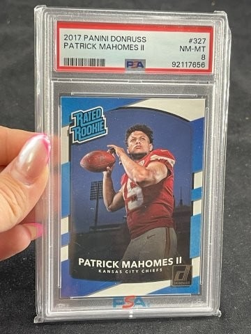 2017 Panini Donruss Patrick Mahomes Football Card (1 of 2)
