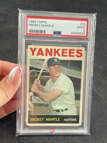 1964 Topps Mickey Mantle Baseball Card (1 of 2)