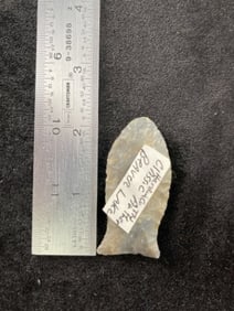 Beaver Lake Indian Artifact Arrowhead