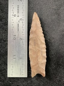 Dalton Indian Artifact Arrowhead