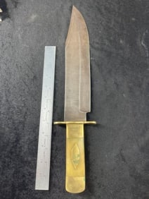 Joseph Hawksiey's Celebrated Bowie Style Knife Indian Artifact Arrowhead