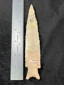 6 & 3/8" Dalton from Petis County, Missouri Indian Artifact Arrowhead