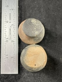 Pottery Ear Spools Indian Artifact Arrowhead