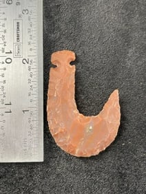 Chipped Hook Indian Artifact Arrowhead