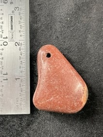 Catlinite Pendant Indian Artifact Arrowhead