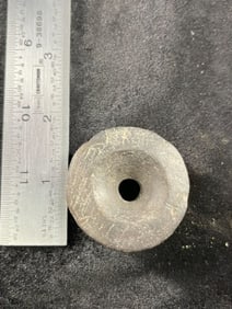 Pottery Ear Spool Indian Artifact Arrowhead