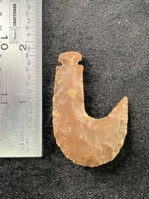 Chipped Hook Indian Artifact Arrowhead