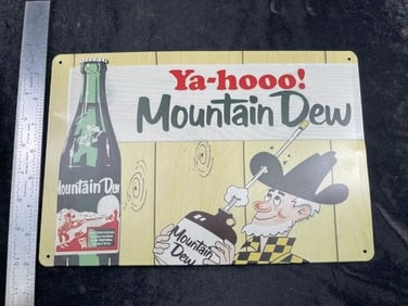 Contemporary Mountain Dew Sign