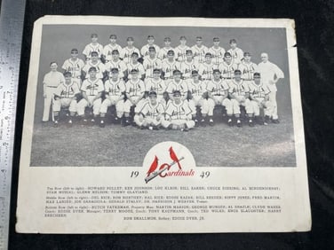 1949 St. Louis Cardinals Team Photo