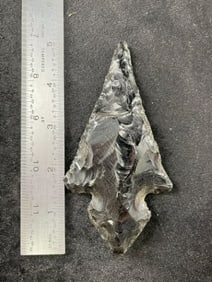 Obsidian Arrowhead Indian Artifact Arrowhead
