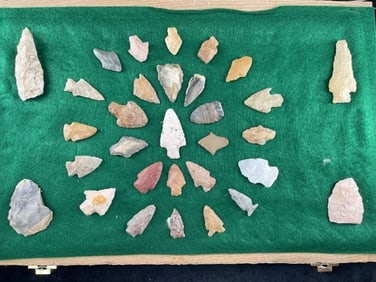 Exceptionally Nice Arrowheads frame NOT included