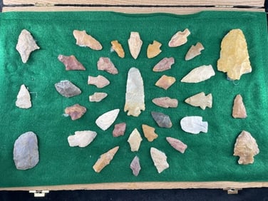 Exceptionally Nice Arrowheads frame NOT included
