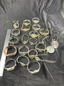 Large Group of Watches, Compass, Necklace