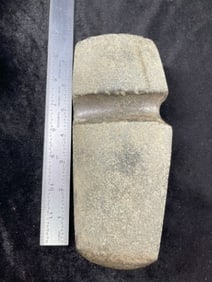 3 Quarter Square Back Axe Indian Artifact Arrowhead