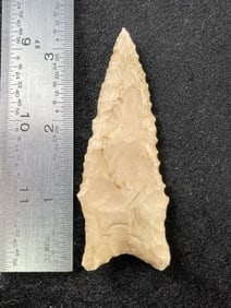 Dalton Indian Artifact Arrowhead