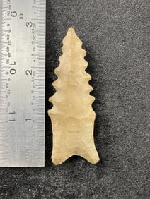 Dalton Indian Artifact Arrowhead