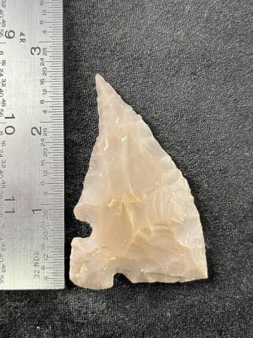 Cornertang Knife lavender Pedernales River Flint Ex - Kimble & Conners Collection Indian Artifact: KEY WORDS: INDIAN ARTIFACT ARTIFACTS ARROWHEAD ARROWHEADS NATIVE AMERICAN MISSISSIPPIAN QUAPAW CADDO POTTERY COINS MORGAN DOLLAR PEACE DOLLAR SILVER COINS Arkansas. Now taking in consignments for pre-
