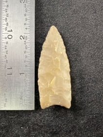 Plainview Paleo Point ground base from Gillespie County, Texas. Ex- Conners Collection Indian