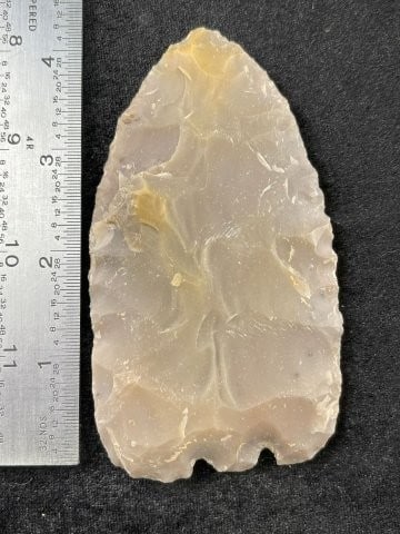Castroville Base Tang Knife lavender Chert from Gillespie County, Texas ex - Conners Collection (1 of 4)