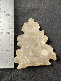 Exotic Blade Speckled Pedernales River Chert from Kimble County, Texas ex - Delk Collection Indian