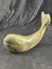 Stone Whale Effigy Indian Artifact Arrowhead