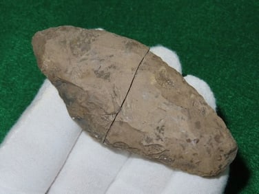 3 & 1/2" broken & glued worked down Morse Knife Indian Artifact Arrowhead
