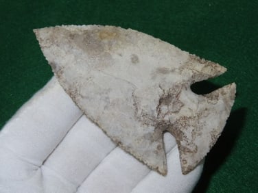 4" Rare Style early Hopewell Point Indian Artifact Arrowhead