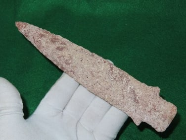 8 & 3/4" Outstanding Colorful Etley Indian Artifact Arrowhead
