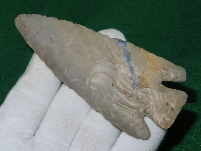 4 & 1/2" Lost Lake Great workmanship Indian Artifact Arrowhead (1 of 5)