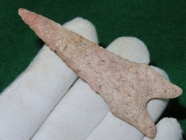 3 & 5/8" Dalton Indian Artifact Arrowhead