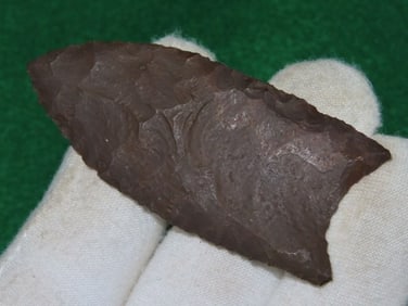 2 & 3/4" Clovis Indian Artifact Arrowhead