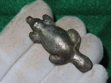 2 & 3/16" Beaver Pendant Indian Artifact Arrowhead