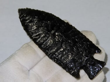 5" Western Obsidian Point Indian Artifact Arrowhead