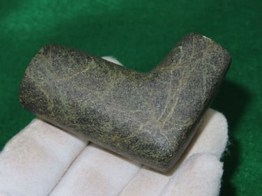 2 & 5/8" Granite Pipe Indian Artifact Arrowhead