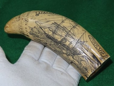 6" Scrimshaw Indian Artifact Arrowhead