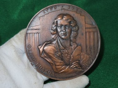 4" Russian Medal Indian Artifact Arrowhead