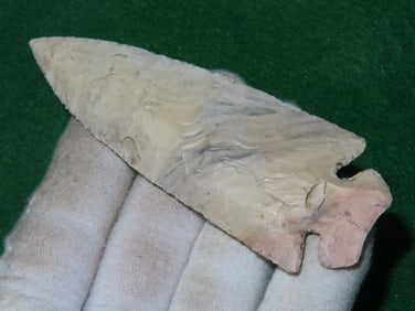 4 & 1/2" Dovetail ex - Kovack Collection Indian Artifact Arrowhead