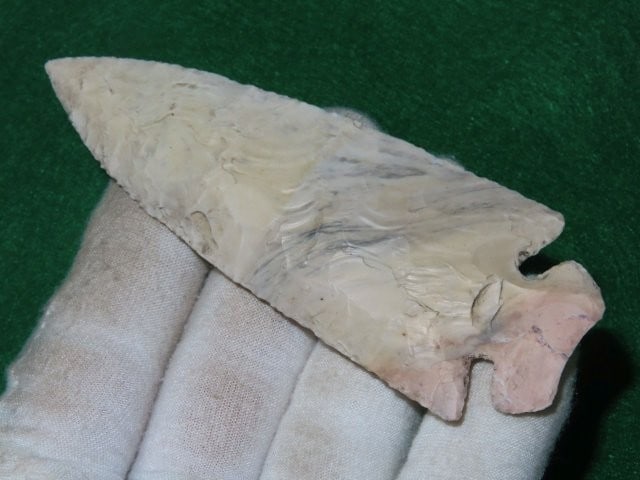 4 & 1/2" Dovetail ex - Kovack Collection Indian Artifact Arrowhead (1 of 7)