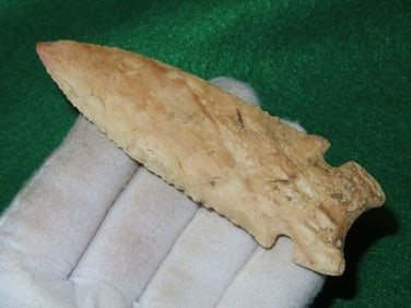 4 & 1/2" Graham Cave ex - Kovack Collection Indian Artifact Arrowhead