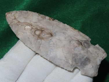4 & 1/2" Hemphill ex - Kovack Collection Indian Artifact Arrowhead