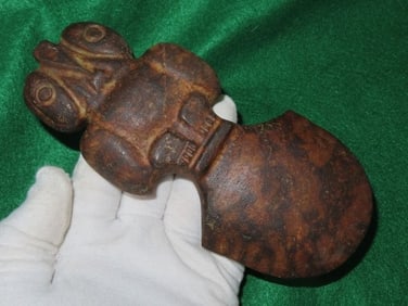 7" Pre-Columbian Owl Spud Indian Artifact Arrowhead
