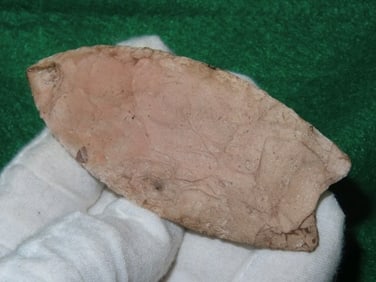 3 & 1/2" Fluted Clovis ex - Kovack Collection Indian Artifact Arrowhead