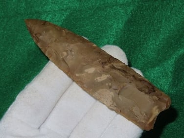 4 & 7/8" Clovis ex - Kovack Collection Indian Artifact Arrowhead
