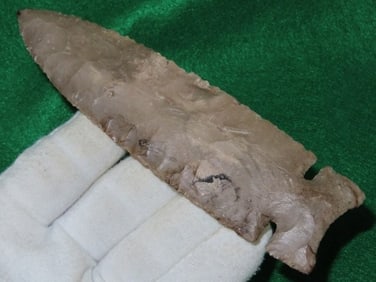 5 & 7/8" Graham Cave ex - Kovack Collection Indian Artifact Arrowhead